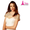 Beaded shoulder caplet