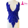 blue beaded applique for gowns