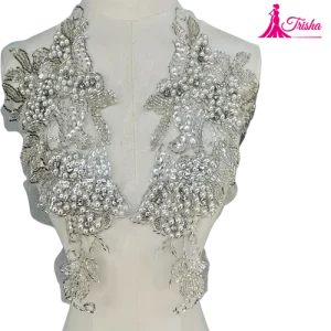 embroidered beaded applique for women