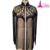 embroidered beaded poncho