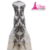 hand crafted beaded front and back panel dress