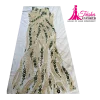 hand crafted beaded front and back unstitched fabrics