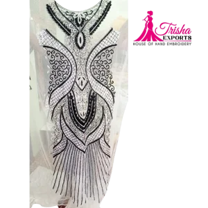 hand embroidered front and back panel
