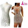 premium beaded front and back panel