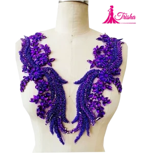 sequin and bead applique