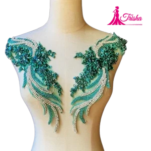 sequin and bead appliques