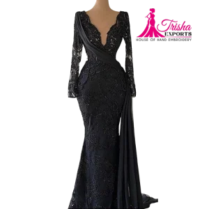 sequin and beaded evening gowns