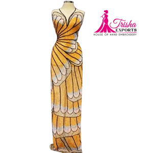vintage style beaded gowns