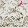 beaded fabric for luxury dress