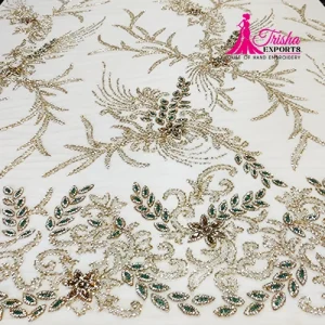 beaded fabric for luxury dress