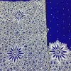 beaded george wrapper in blue