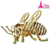 bee designed beaded fabrics