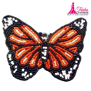 butterfly beaded design patches