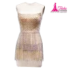 chiffon beaded mini outfit