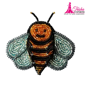 embroidered beaded patches