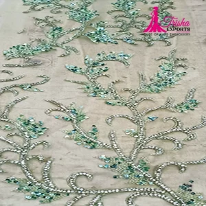 floral beaded fabrics