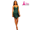 fully beaded mini dress