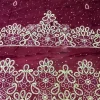 hand embroidered george wrapper india