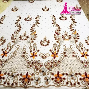 luxury beaded fabric