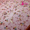 pink bridal beaded fabric
