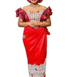 red hand beaded george wrapper