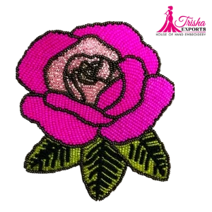 rose beaded patches