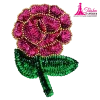 rose sequin beaded patches