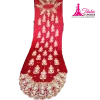 somali dirac in red beaded fabrics