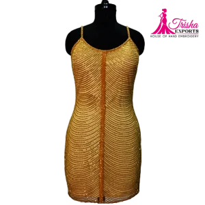 vintage beaded short dress
