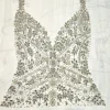 front and back panel beaded dress