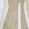 embroidered front and back panel