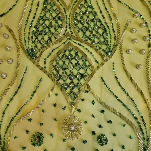 designer beaded fabric