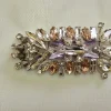 beaded patch with rhinestones