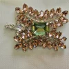 beaded patch with rhinestones