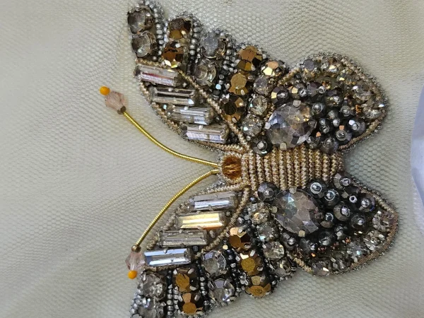 butterfly beaded patches manufacturer
