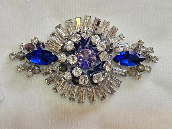 crystal beaded applique patch