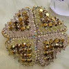 crystal beaded applique patch