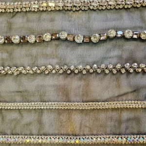 hand crafted beaded trims for fabrics