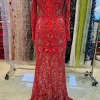 red gown for evening dress