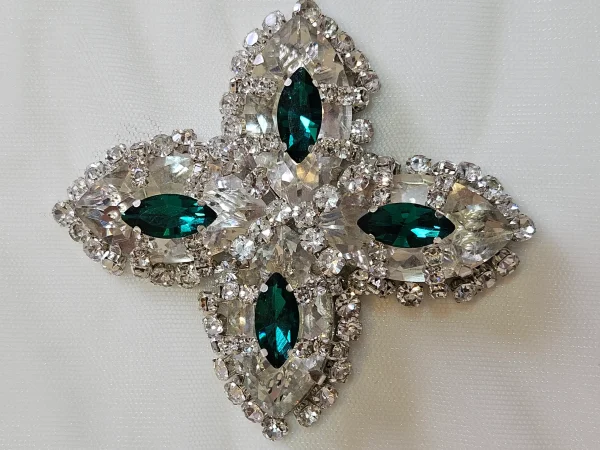 statement beaded patch for handbags