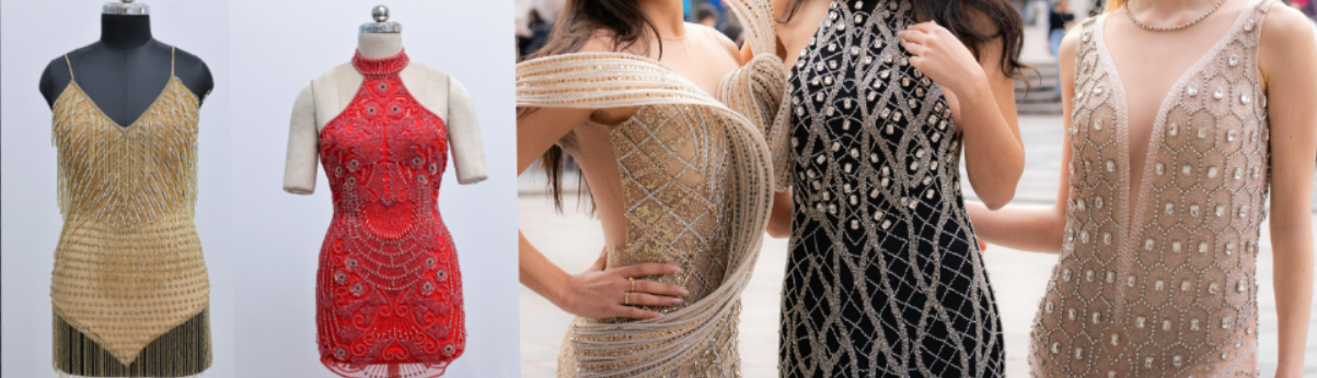 Hand Embroidered Beaded Mini Dresses – The Epitome of Modern Elegance