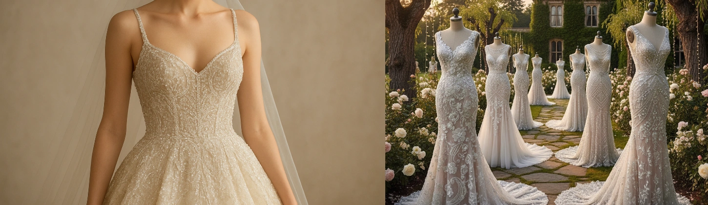 Timeless Elegance of Beaded Bridal Dresses: A Celebration of Craft and Detail